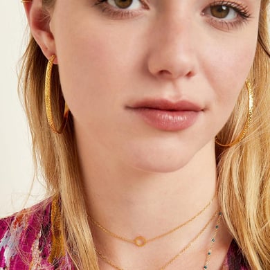Necklace with little circle pendant h5 Picture3